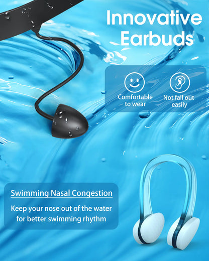 Swim Goggles for Adults & Kids - Anti-Fog Full-Coverage, 3-Color UV Lens, Waterproof Earplugs & Nose Clip, Fit Outdoorfun